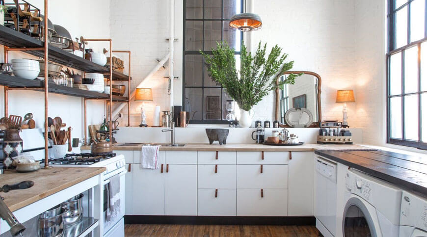 cleaning kitchen